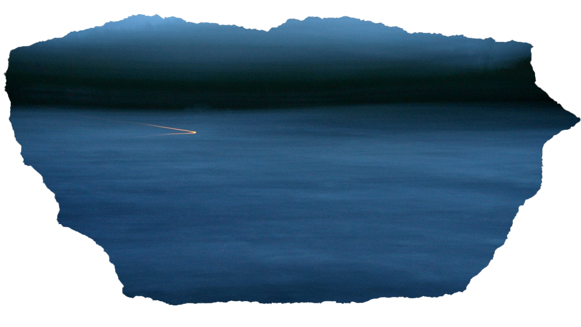 Abstract picture of running water in the night